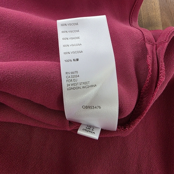 Anthropologie Elyse Satin Cowl Neck Spaguetti Strap Slip Midi Dress Size Small - Picture 12 of 13